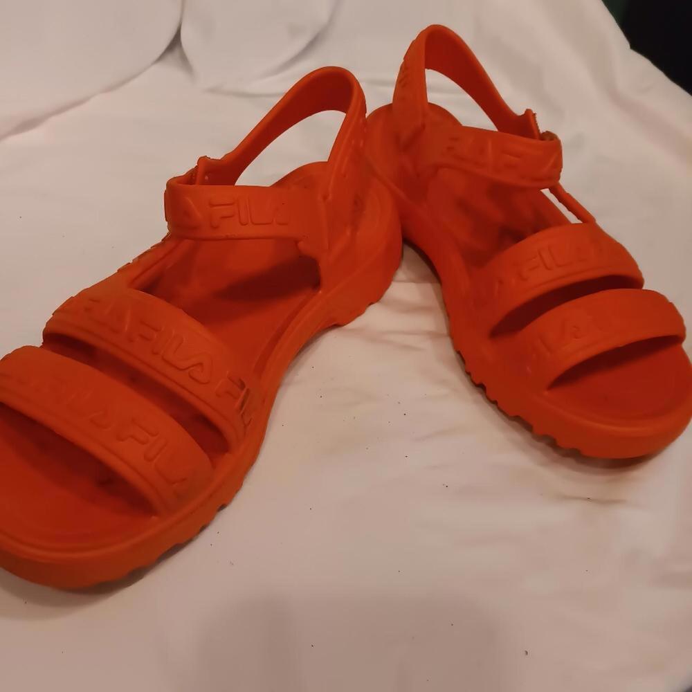 Fila Orange Unisex Sandals